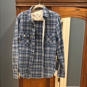 Rag & Bone Blue Plaid Men's Shirt women’s (small med)